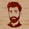 SVG Vector Art Male Design An illustration of a male figure with a beard, suitable for vector design and cutting machine projects.