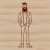 Minimalist Male Character SVG Icon An SVG graphic representation of a male character in a minimalist style.