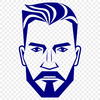 Neutral Pose Man Icon An illustrative male figure in a neutral pose, suitable for vector design projects.