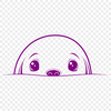 An accurate depiction of a marine animal, specifically a manatee, suitable for various design purposes.