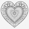 Intricate Mandalas with a Loving Touch Mandala heart design featuring intricate patterns and shapes, suitable for vector graphics and cutting machine projects.