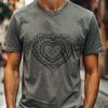 Beautiful Vector Art Heart A intricately designed mandala heart symbol, created as a vector graphic.