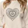 Unique Hand-Drawn Heart Illustration Vector design of a mandala heart, suitable for cutting machines and laser cutters.