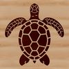 A realistic illustration of a sea turtle in its natural habitat, suitable for various design applications.