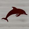 Dolphin Silhouette SVG Graphic A detailed illustration of a dolphin, a marine mammal often found in the ocean.