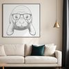 A realistic illustration of a manatee in the ocean, suitable for commercial and personal use.