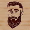 A male figure with a beard, depicted in a simple yet detailed style.