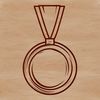 Medal Icon in Vector Format Medal icon designed in vector format for digital use, suitable for web design and graphic applications.