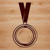 Achievement Symbol Medal Icon SVG vector design of a medal symbolizing achievement in sports competitions.