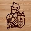 Medieval Fantasy Warrior Illustration An SVG image of a medieval warrior in fantasy armor.