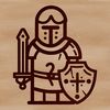 A medieval knight illustration in vector format.