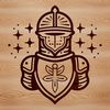 Heroic Knight in Armor Design A medieval knight in armor, suitable for fantasy designs.