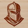 Fantasy Armor Crest Design SVG A medieval knight's helmet with a visor and crest, suitable for vector art designs and cutting machine stencils.