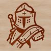 Simple Line Drawing of a Knight A medieval-style knight illustration created with simple lines.