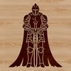 Ornate Armor Knight Illustration Illustration of a medieval knight in ornate armor, suitable for vector design projects.