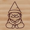 Myths come to life with this adorable knome design A mythical creature with the body of a dwarf and the head of an animal, depicted in a vector format.
