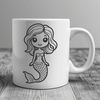 Enchanting Underwater Fantasy Figure An underwater fantasy figure with flowing locks and shimmering scales.
