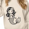 Underwater Beauty Vector Art A mythical mermaid depicted in vector form.