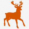 A digital illustration of a reindeer in silhouette, suitable for vector art projects.