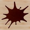 Colorful Splatter Pattern Icon A colorful splat shape with a textured appearance, suitable for various digital design applications.