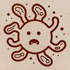 Detailed Germ Drawing A detailed illustration of bacteria for vector design and clip art.