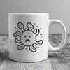 Free clip art microorganism SVG download Illustrative representation of a single-celled microorganism with rounded shape and membrane-bound structure.