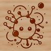 Simple Bacterial Shape Vector graphic illustration of a bacterium for educational or design purposes.