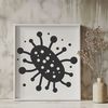 Simple Bacteria Icon Microorganism icon designed as scalable SVG file for digital and print use.