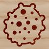 Bacterial Blueprint Illustration A detailed illustration of a single bacterial cell in a scientific style.