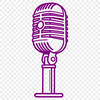 Digital audio recording technology symbol represented as a stylized vector microphone icon in various formats including SVG.