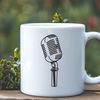 Free Clip Art Microphone A simple vector illustration of a microphone, suitable for digital designs and graphics.