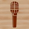 High-Tech Audio Equipment Graphic Design Symbol High-quality digital microphone icon in vector format, suitable for graphic design and cutting machine applications.