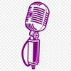 Simple Mic Icon for Digital Designs A simple microphone icon in vector format, suitable for digital designs.