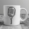 Digital Microphone Icon Vector Graphics A digital microphone icon in vector format for graphic design.