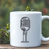 Microphone icon designed as a vector graphic.