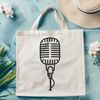 Microphone Icon SVG A high-quality vector illustration of a microphone, ideal for graphic design and digital art projects.