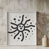 Colorful Vector Microbe Illustrated bacteria microorganism for vector art and design projects.