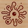 Vector illustration of a single bacterial cell, ideal for clip art designs and vector graphics projects.