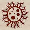 Detailed Bacterial Structure Illustration Illustrative vector design of a bacteria cell with detailed internal structures.