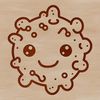 Vector Graphic of a Single Bacterium A detailed illustration of a single bacterial cell in vector format.