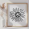 Scalable Vector Graphic - Bacterium Design A stylized representation of a bacterial microorganism as a scalable graphic.