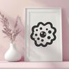 Simple Bacterial Shape Design A detailed vector graphic representation of germs.
