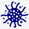 Bacterial microorganism illustration in vector format.