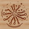 Bacteria microorganism illustration in vector format.