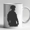 Free Vector Image of a Soldier Figure A detailed vector illustration of a male soldier in uniform, suitable for various digital applications.