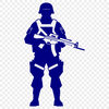 Male Soldier Vector Illustration A digital illustration of a male soldier in uniform, suitable for vector-based design projects.