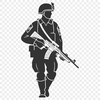 Vector Art Man in Uniform A digital illustration of a man in uniform, suitable for vector art and graphics design.