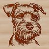Free Illustration of a Small Dog's Face A detailed illustration of a miniature dog's head, featuring a distinctive beard and eyebrows.