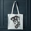 Vector Illustration of a Miniature Dog Breed A small breed dog with a distinctive beard, represented in vector format.