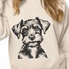 Stunning Miniature Schnauzer In PNG & SVG